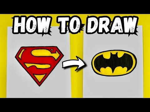How To Draw Superman And Batman Logo