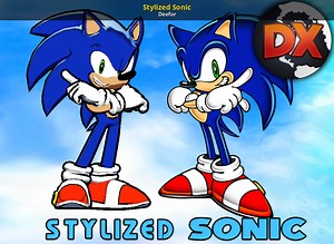 Stylized Sonic Mod for Sonic World DX | SWDX Mods