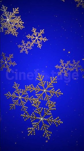 Shining Snowflakes with Shimmering Glitter stock footage | stock video | Cinefootage
