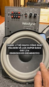 Thanh Lý Bộ Mạch Công Suất Velodyne Và Loa Super Bass Giá 1.7Tr còn 1.1Tr Mạch công suất Sub Velodyne (Min: 100W - Max: 200W) 1 chiếc Loa Sub hàng xịn (chỉ có 2 bộ) Ship COD toàn quốc - Liên hệ: 0906003355 - 0934662513 | Khang-Audio