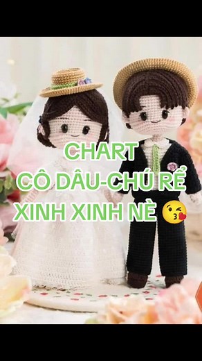 Cô Dâu-Chú Rể Chart Móc Free Đẹp Nhất