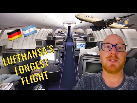 Lufthansa Longest Flight 🇩🇪: Boeing 747-8 Business Class: Frankfurt to Buenos Aires