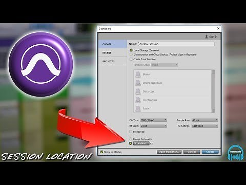 Pro Tools - Choose Where to Save Sessions