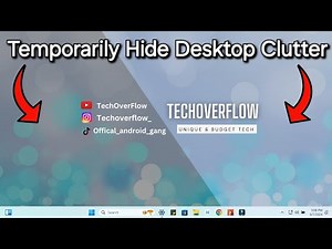 How To Hide Files On Desktop - Windows 10 and 11