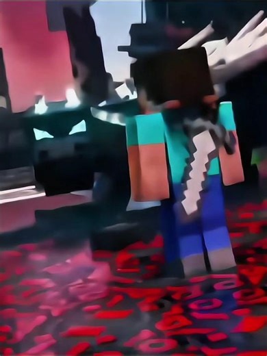 Herobrine DESTROYS Ender Dragon with Thunder ⚡🐉 #shorts #viral #ytshorts #minecraft #herobrine