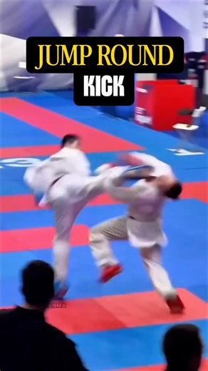 Jump round kick tutorial step by step #taekwondo #jumproundkick #karate #mma #motivation