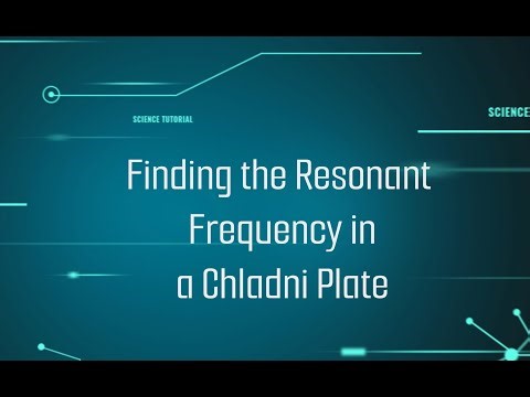 Finding the Resonant frequency in a Chladni Plate