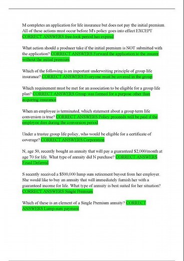 Xcel Testing Solutions Life & Health Final 150 Question Practice Exam complete Questions and Answers