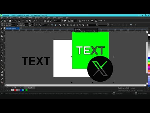 How to Use Object Simplify in CorelDraw