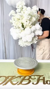 825K views · 10K reactions | Production process of our popular white cherry blossom rose centerpieceFB055 Web: www.dkbflower.com WhatsApp: 188 3715 0517 #weddingdecoration #weddingplanner #weddingdecor #event #artificialflower #eventdecor #decoration #flowerarrangement #dkbflower | Artificial flowers（Fengqiu zhaogang silk flower factory） | Facebook