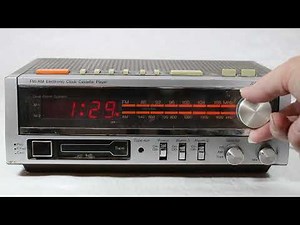 JC Penney AM FM Cassette Clock Radio