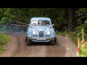 SAAB 96 2-Stroke Rally Car! | Lawn mower sound!