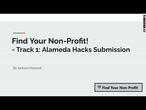 My Non-profit Search Engine App Demonstration