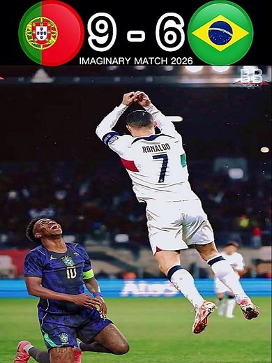 Portugal beats Brazil imaginary world cup 2026 #ronaldo #vinicius