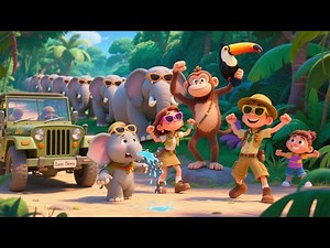 Jungle Safari | Animal Adventure Song for Kids | Fun Educational Nursery Rhyme