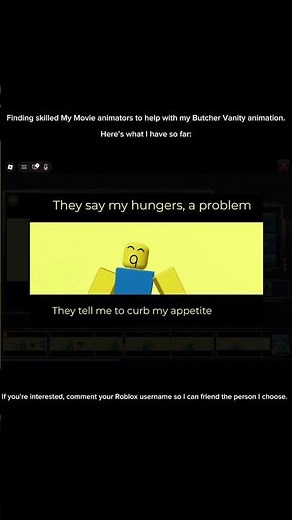 Finding people to help animate a movie in My Movie