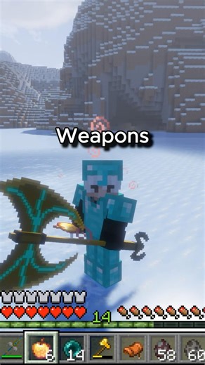 This Unknown Minecraft Mods adds Cool Weapons ⚡️ 🪓 #minecraft #minecraftmods
