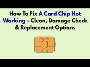 How To Fix A Card Chip Not Working – Clean, Damage Check & Replacement Options