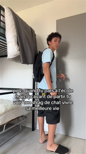 POV : partir à l'école et voir son chat vivre sa meilleure vie