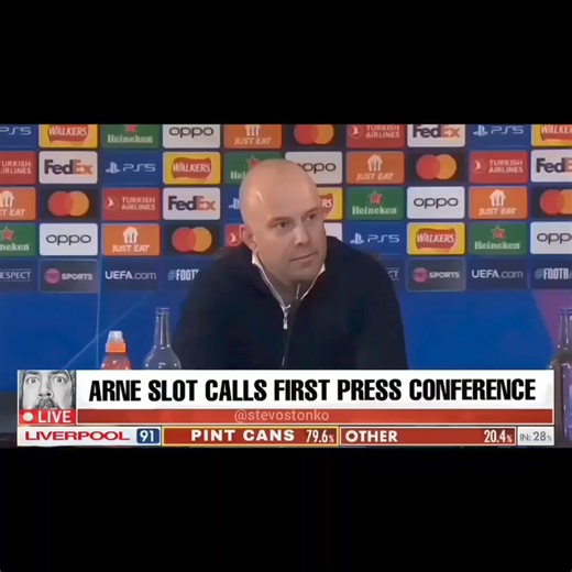 57K views · 321 reactions | Arne Slot call first Press Conference  #ArneSlot #Liverpool #LiverpoolFC #sausage #asda #stella #StellaArtois #lipsync #comedy #funnyreels | StevoStonko | Facebook