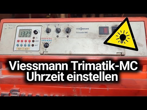 Viessmann Trimatik-MC heating: Setting the time / changing the clock - Instructions! 🔥🕖