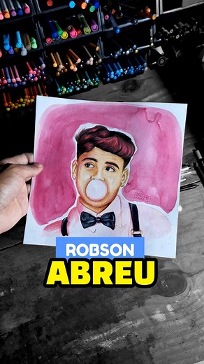 Desenhei o Robson Abreu - Arte Dos Rosas