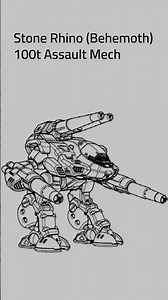 BattleTech: Stone Rhino (Behemoth) BattleMech (#mechwarrior #battletech #battletechlore #scifi)