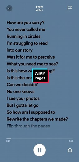WIMY Pages Lyrics