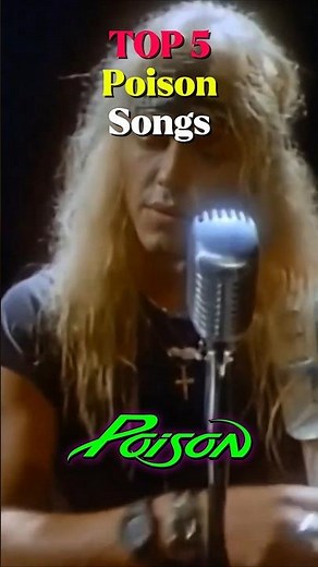 🖤 Top 5 Poison Songs #poison #bretmichaels #hairmetal #80smusic