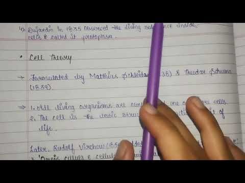 Cell biology| Cell theory| Bsc 1st year notes | Biotech notes #biotech
