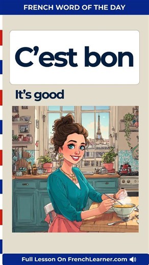 C’est bon literally means "it’s good" — but in real spoken French, it’s one of the most flexible expressions you’ll ever hear. French speakers use c’est bon to say: okay / it’s fine I understand let’s begin that’s enough all set The meaning changes entirely depending on context — and guessing wrong can sound confusing or abrupt. 👉 Listen to native audio examples & get my FREE PDF "20 Common French Mistakes" https://www.frenchlearner.com/french-word-of-the-day/c-est-bon/ Common real-life uses C’