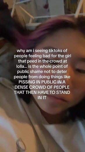 pissing in the pit is nasty idc #festival #lollapalooza