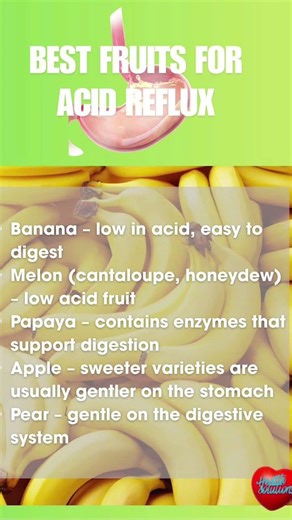 Best Fruits for Acid Reflux #acidreflux
