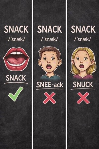 SNACK #howtopronounce #englishpronunciation