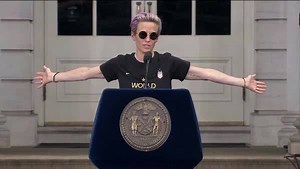 3M views · 14K reactions | Megan Rapinoe shared a message of unity at the end of the U.S. Soccer World Cup parade. | ESPN | Facebook