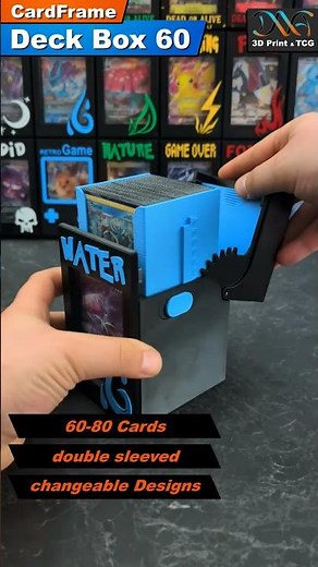 Pokemon TCG Deck Box – 3D Print Water Edition | Suicune & Blastoise #pokemoncards #3dprint