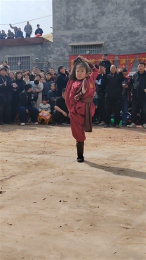Chinese cute baby kung-fu skill shows #shortvideo #kungfu