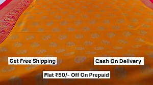 2.4K views · 77 reactions | Yellow and Red Silk Printed Saree For ₹349/- ️  Cash On Delivery Available Direct From Manufacturer In Surat ✈️ Free Shipping Across India  Assured & Trusted Quality SKU : 2331S805 Shop Now! #sarees #silk #banarasi #printsilk #silksarees #sareelove #sareedrapping #blouseideas #5minhacks #sareedrappingideas #blousedesigns #latestsaree #weddingsaree #premiumsaree #textile #budgetsaree #sareeoffer | Sudathi | Facebook