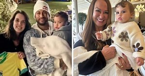Com Bruna Biancardi, Neymar leva família ao aniversário de Helena, sua filha com Amanda Kimberlly