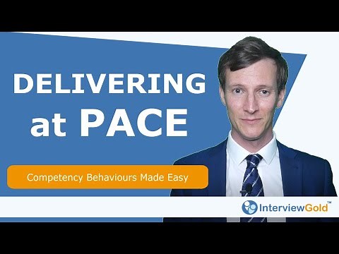 DELIVERING AT PACE - How to Choose EXAMPLES for CIVIL SERVICE application or interview.