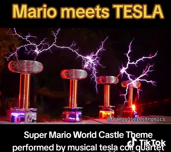 Mario Meets Tesla: A Musical Tesla Coil Show