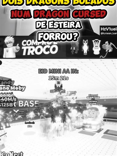 TROQUEI DOIS DRAGONS BOLADOS NUM DRAGON CURSED DE ESTEIRA TACOS DEU BOM? #viral #livehighlights #roblox #roubeumbrainrot #fyp