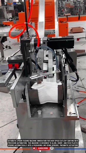 Innovation Spoon Feeding Machine for High Speed Cutlery Packaging #tech