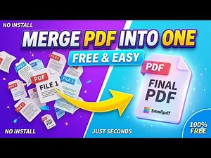 How to Merge PDF Files into One for FREE | Fast & Easy (Smallpdf Tutorial)
