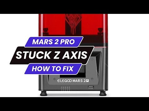 Mars 2 Pro 3D Resin Printer - Z AXIS STUCK - Repair/lube Tutorial