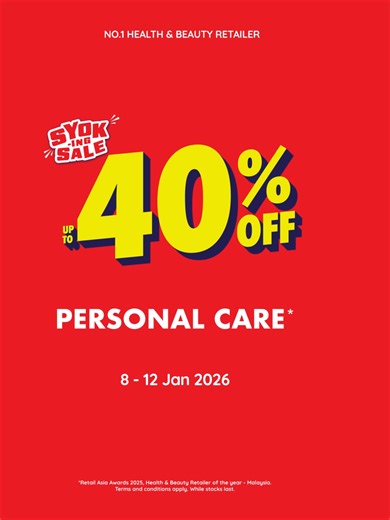 Up to 40% Off on Essential Personal Care Products