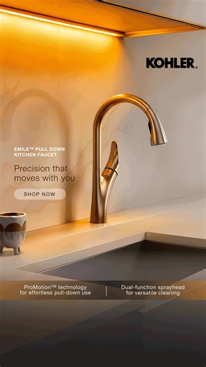 From gentle rinsing to quick cleanups, the Emile Pull-Down Faucet moves smoothly, docks neatly, and elevates everyday kitchen tasks. | Kohler India