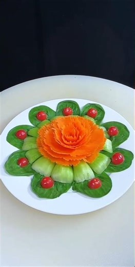 Stunning Cabbage and Carrot Flower Carving Design Step by StepVegetable Carving Masterpiece#
