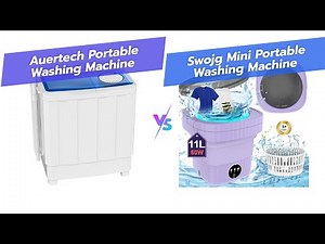 Auertech Portable Washing Machine vs Mini Portable Washer – Compact Dorm Laundry Showdown 🧼🏠