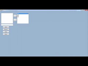 C# Move items between two ListBoxes